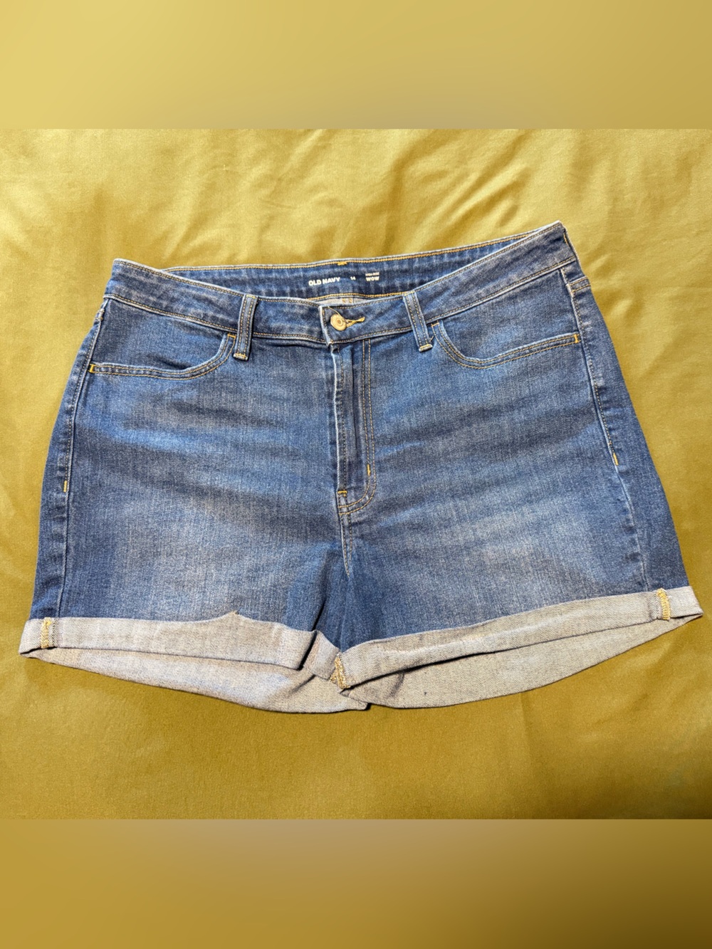 Old Navy Rolled Hem Denim Shorts - Blue